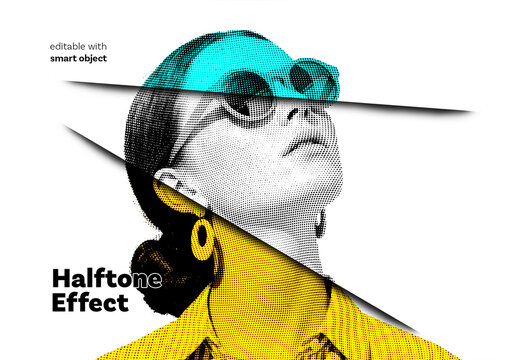 Halftone Photo Effect