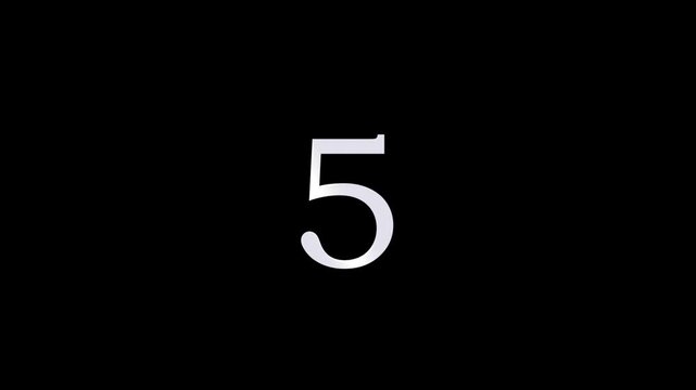 Count down and happy new year text animation with fire work
