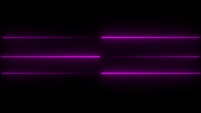 Abstract glowing rainbow colour neon lines motion background. Neon lights blinking lines moving animation. cyan and red neon line moving on background