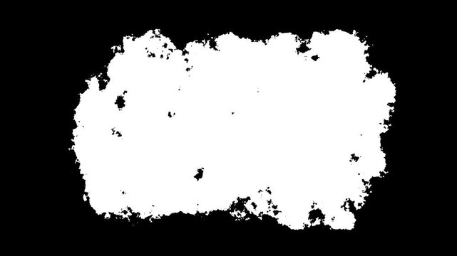 Textured border animation encloses an artistic design frame. Grungy creative brushstroke textures shape this active textured border animation. Modern graphic suites use border.