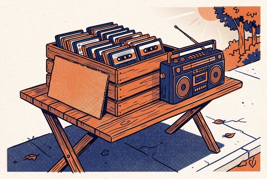 Neighborhood Cassette Tape Library Swap