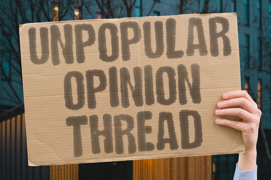 "Unpopular opinion thread" Controversial viewpoint sparks online replies. OPINION. UNPOPULAR. THREAD. INTERNET. DEBATE.