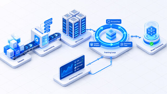 Isometric Machine Learning Training Pipeline with GPU Cluster