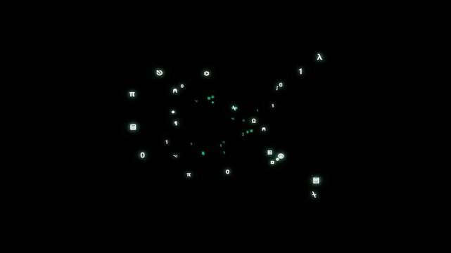 4K Vector Embedding 3D Point Cloud Visual Effects Fluid Motion Graphic Loop