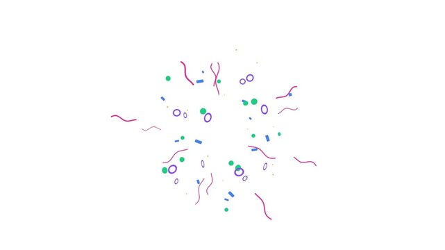 Abstract colorful microorganisms and bacteria cells collection floating on a white background for scientific or medical health concept design