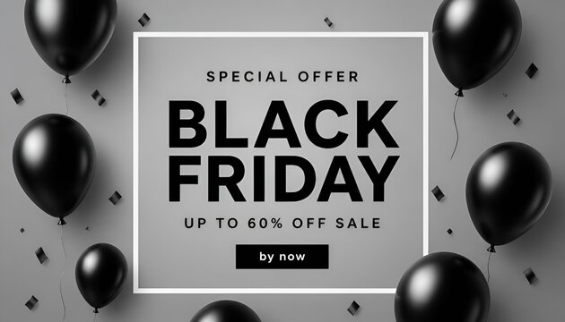 Black Friday, Big Sale, creative template on flat design