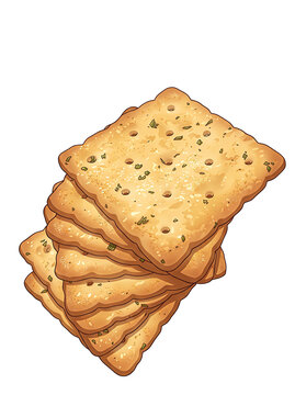 stack of crackers