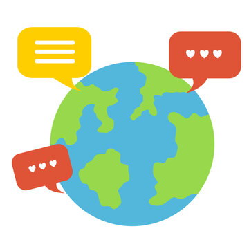 Globe Text Message Bubble