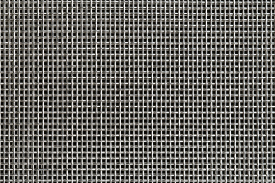 Close-up of a Woven Metal Wire Mesh Texture Background