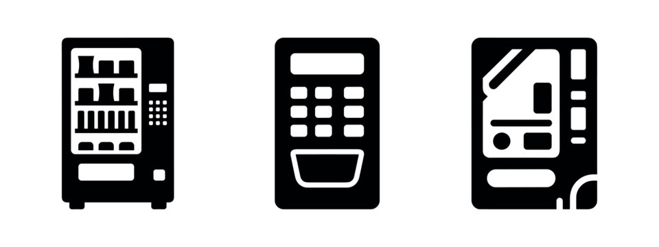 Automated Vending Machine Control Panel and Machine Icons