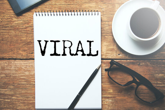 VIRAL word written on paper