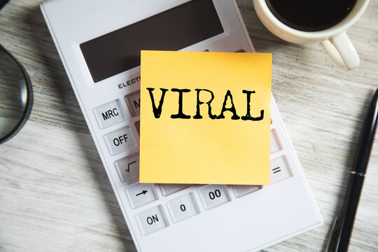 VIRAL word written on paper
