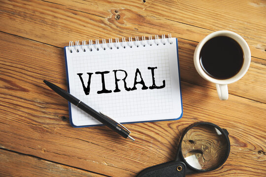 VIRAL word written on paper