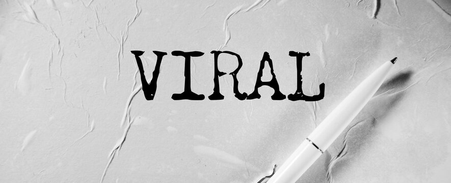 VIRAL word written on paper