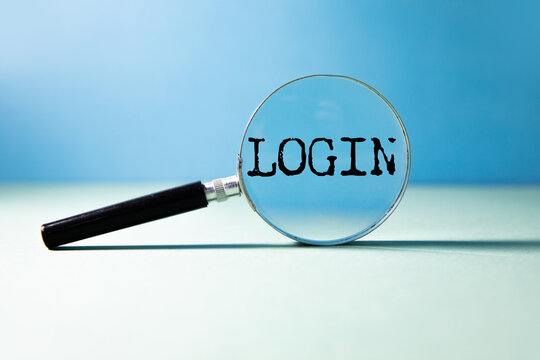LOGIN word written on paper