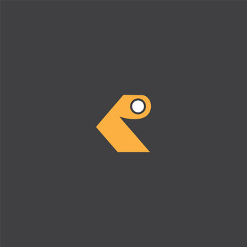 Creative KR Letter Logo Design.	