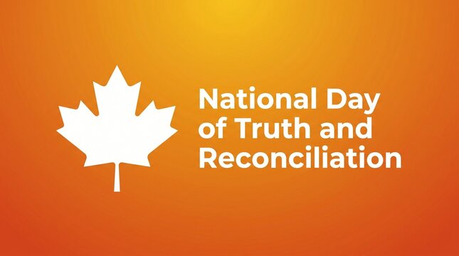 National day of truth and reconciliation canada maple leaf graphic