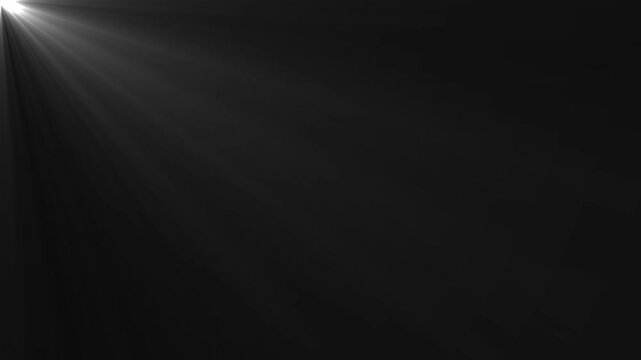 Glitter, shiny, bright, flare footage Isolated white light rays animation. Shine or sun effect on white cc light ray animation.Motion Graphic .