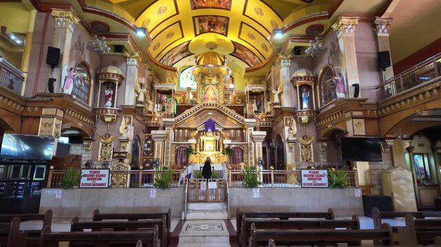 Altar inside Simala Shrine church in Cebu, Philippines