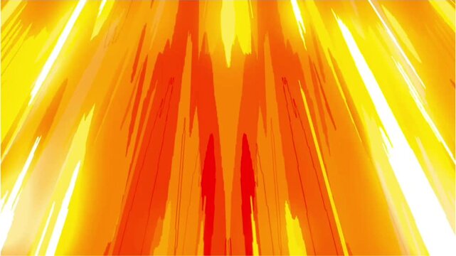 Anime speed lines action background looping golden yellow speedline video effec