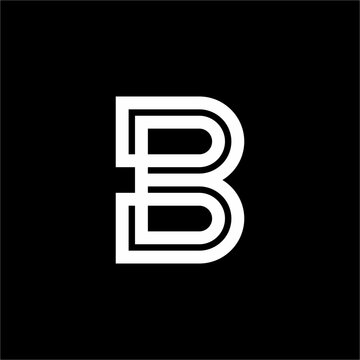 Futuristic BB monogram featuring concentric outline geometric lines. Ideal for tech startups, architecture firms, digital media agencies, or modern corporate consultancies.