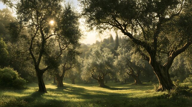 Pittura ad Olio di Paesaggio Toscano con Vigneti, Cipressi e Ponte Antico in Pietra al Tramonto, Ideale per Quadri da Parete e Promozione Turistica