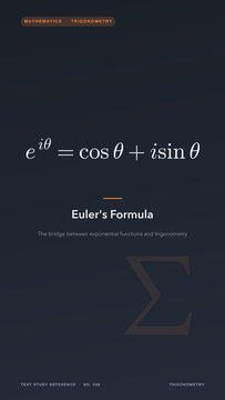 Euler's formula mathematical equation on dark background