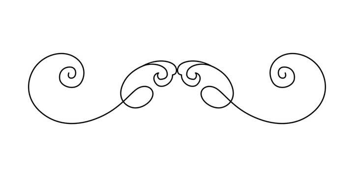 Black Swirl Divider