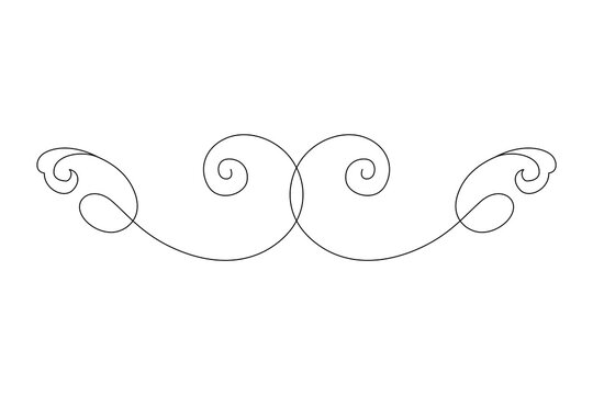 Black Swirl Divider
