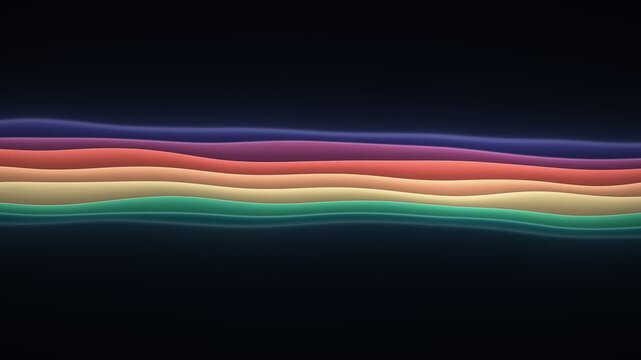 Flowing Streamgraph Layers Abstract Data Streams Seamless Loop