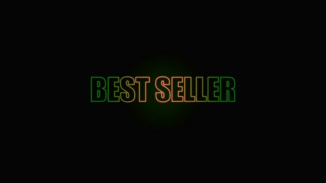 The phrase best seller appears in pixelated green and red text centered on a black upper panel, with a white lower section containing partial text fragments.