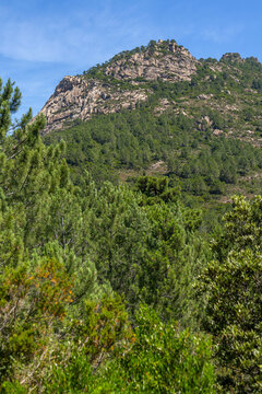 Climbing a Mountain on a Sunny Day