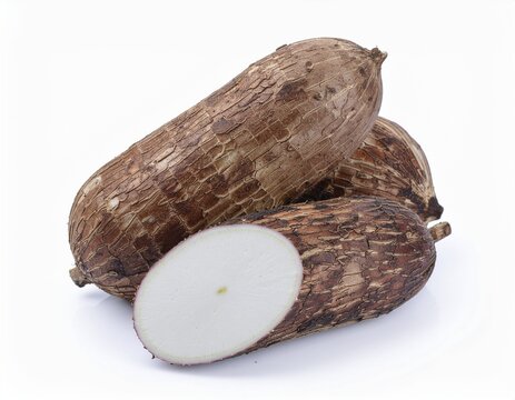 cassava on white