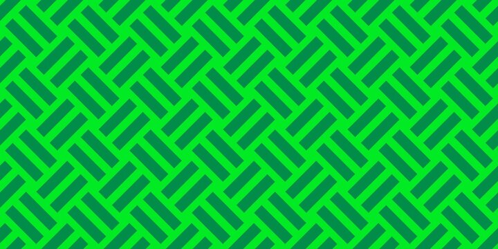 Seamless green geometric pattern with diagonal stripe blocks, ideal for background, texture, fabric, or wallpaper  design
