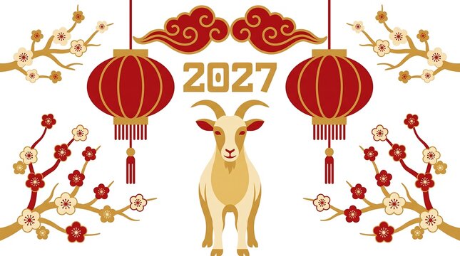Celebrating the year of the goat in 2027 a vibrant and auspicious chinese new year filled with prosperity luck and family traditions
