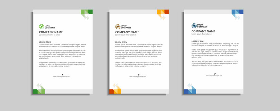 modern corporate letterhead template design