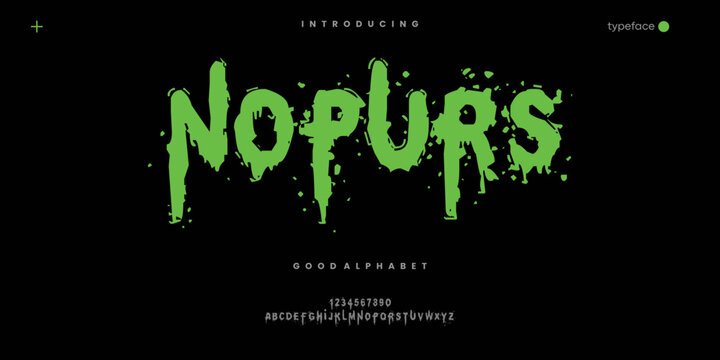 Rough Grunge Brush Font for Horror Poster Logo and Distressed Typography