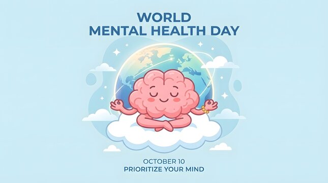Celebrating world mental health day promoting awareness understanding and support for emotional wellbeing globally and locally