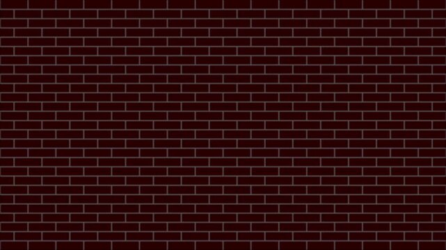 Dark red brick wall pattern masonry texture vector background 4k video graphics