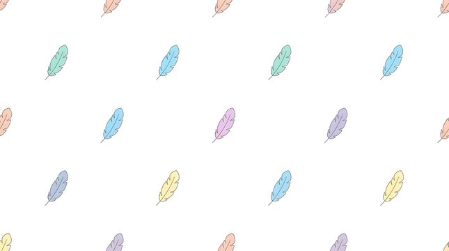 seamless pattern with feather