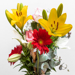 Bouquet sur fond blanc  © Unclesam