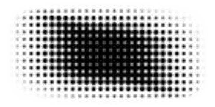 Dotted halftone texture background. Black and white pop art gradient overlay. Fading grunge gritty noise wallpaper. Weathered pixelated comic backdrop. Vector bitmap subtle vanishing surface