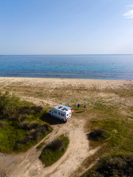 Explore serene Paralia Azapiko beach in Neos Marmaras, Central Macedonia, Greece
