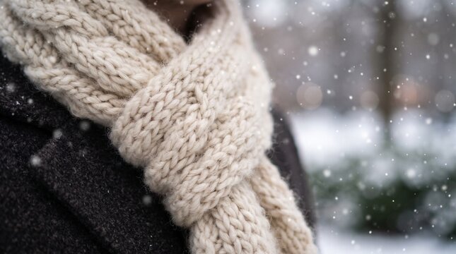 winter cold weather frost flurry ice frozen outdoor season apparel clothing fashion style accessory neckwear wrap muffler shawl stole cowl warm cozy comfortable soft plush fluffy