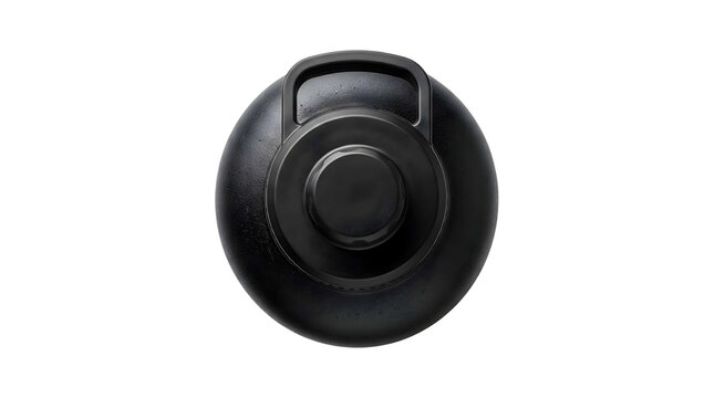 Sleek black spherical device with integrated lens for navigation, concept for modern wayfinding solutions, urban mobility aids, and smart city infrastructure