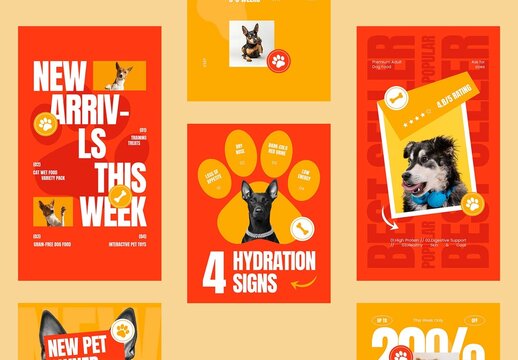 Bold Petshop Social Media Set