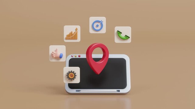 Business growth strategy concept, investment growth, planning and starting corporate business start up aiming objective value development leadership and customer target. Financial growth. 3d animation