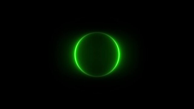 Abstract neon circle radio waves looping background.Radio wave signal, radar concept.Radio waves seamless animation background video with alpha chanel.4k video