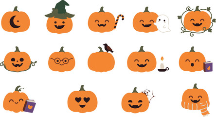 Fototapeta premium Creative jack o lantern illustration for halloween celebration featuring a carved pumpkin with a spooky face design