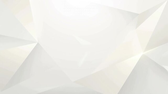 Clean abstract white and grey geometric low poly polygonal triangles motion background design
